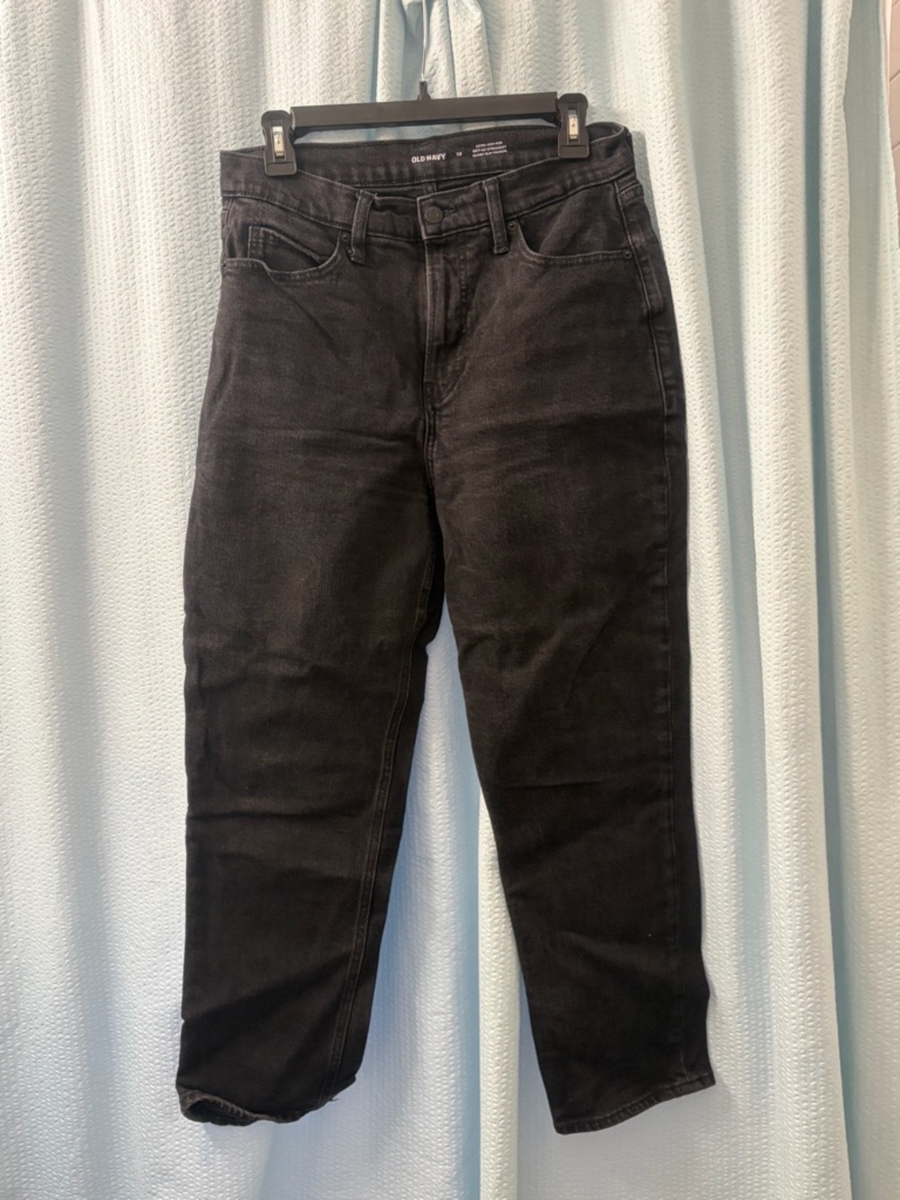 Classic Black Straight Leg Jeans